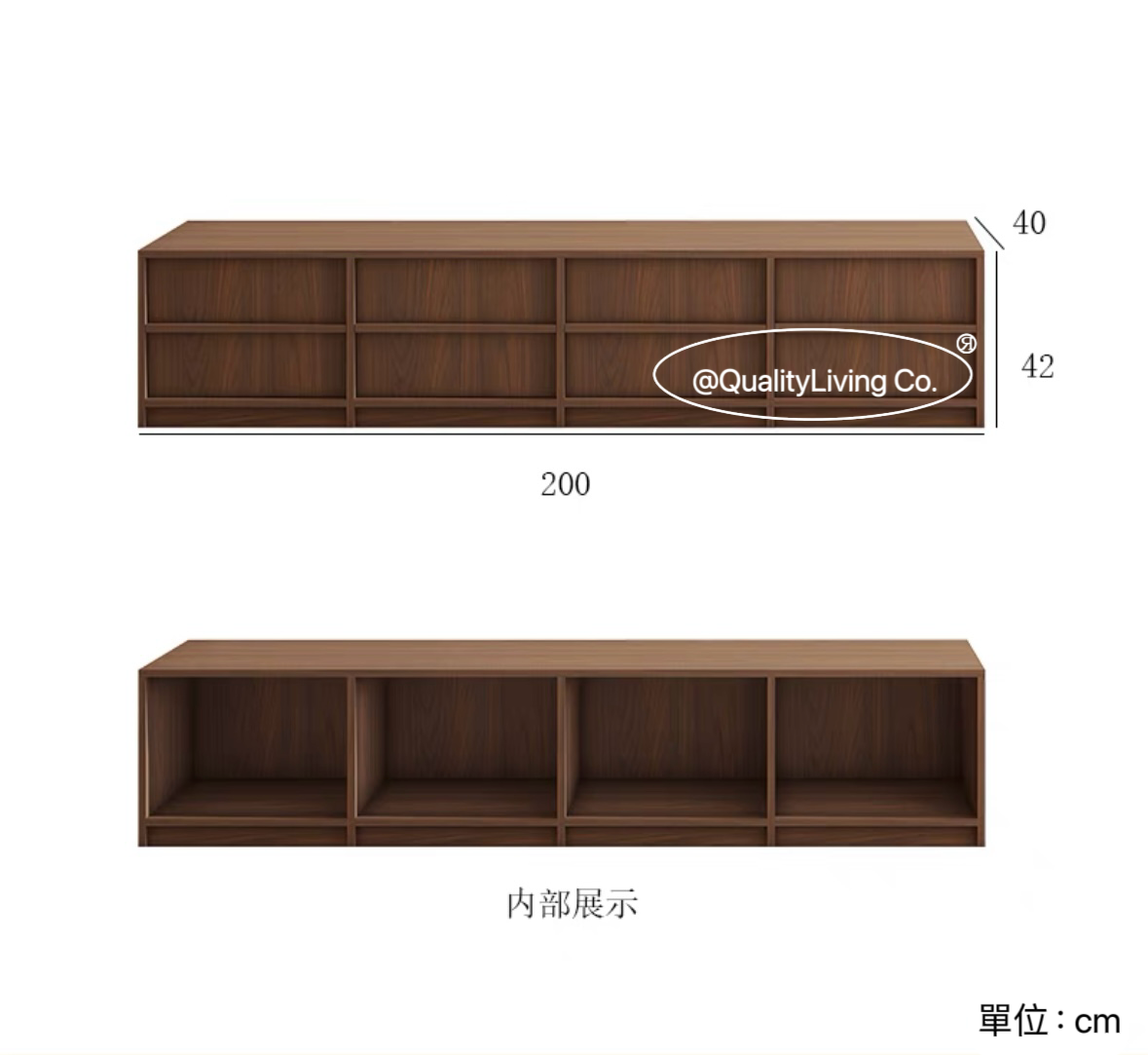 Maple- 實木復古電視櫃儲物櫃組合定制 可定制