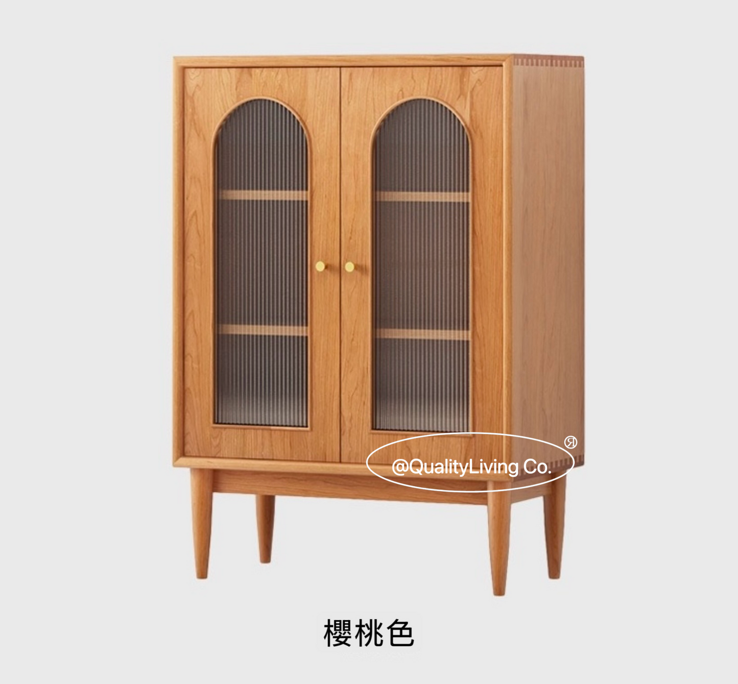 北歐實木餐邊櫃儲物櫃