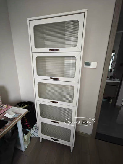 實木玻璃展示櫃 玻璃門書櫃
