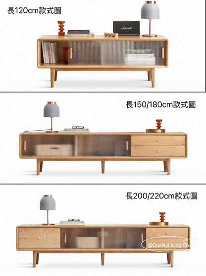 GARTEN 北歐風實木電視櫃