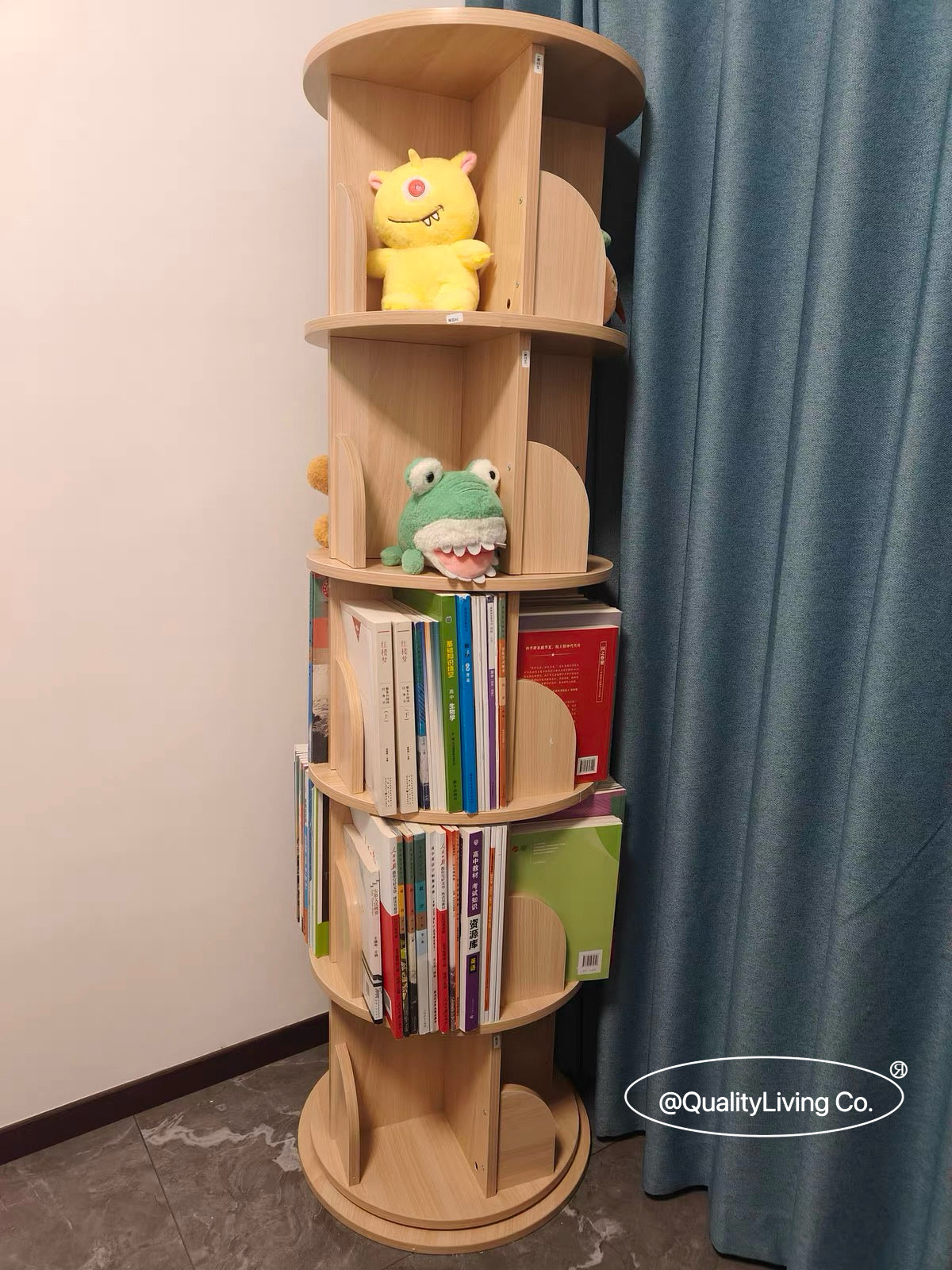 Sol 實木旋轉書架