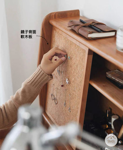 北歐實木迷你梳妝枱