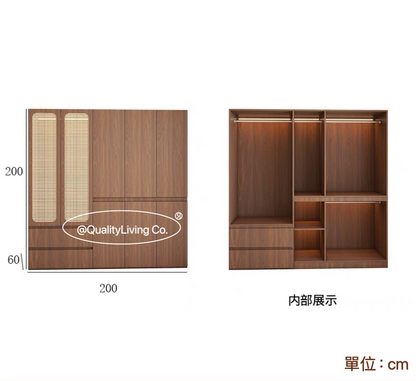 Maple- 復古藤編衣櫃（可訂造）