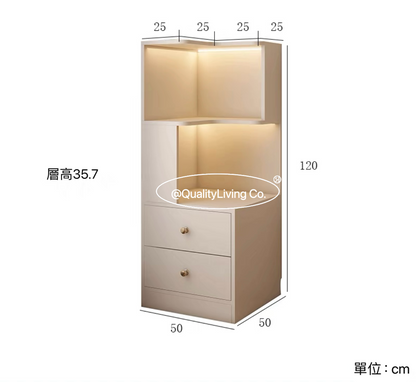 Maple- 床頭櫃轉角書架（可訂造）