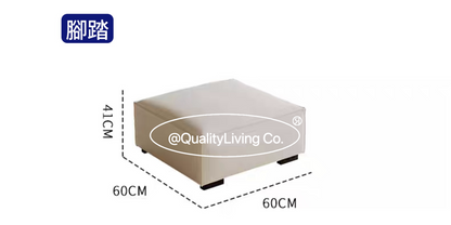 Aura1899 貓爪皮豆腐塊梳化