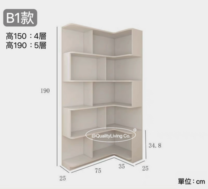 Maple- 實木轉角書櫃可（可訂造）