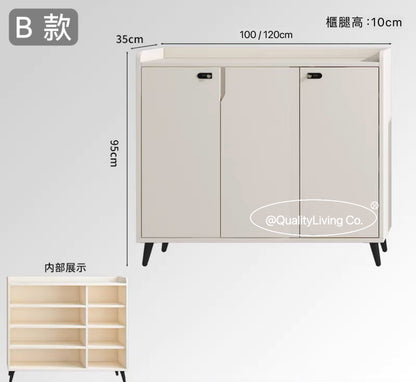 Maple- 防盜鞋櫃走廊櫃帶密碼鎖可（可訂造）