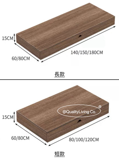Maple- 實木飄窗抽拉式枱面 窗台書桌（可訂造）