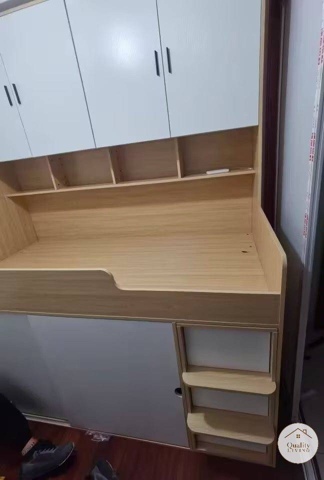 LUNO 實木組合床衣櫃床