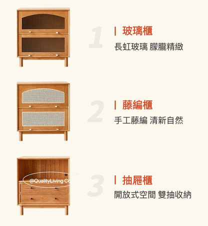 日式實木書櫃儲物櫃