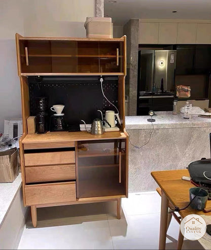 MOKA 復古實木餐邊櫃