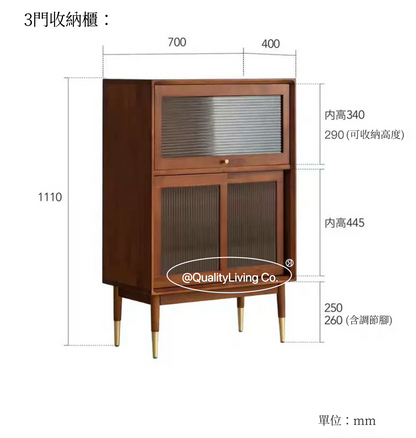 實木中古餐邊櫃展示櫃