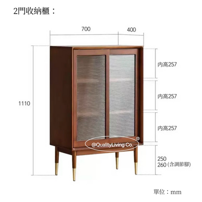 實木中古餐邊櫃展示櫃