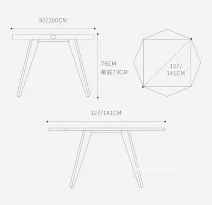 OBLIVION摺疊餐枱 黑胡桃木（可訂造）