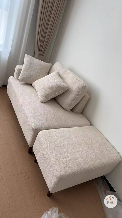 北歐布藝模塊L型梳化