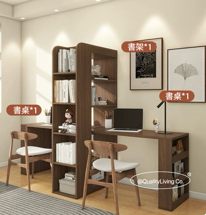 Maple-  復古轉角書桌書櫃一體（可訂造）