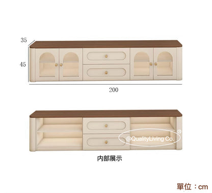 Maple-  實木法式復古電視櫃茶几組合（可訂造）