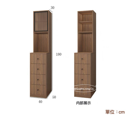 Maple- 實木小型餐邊櫃夾縫置物架（可訂造）