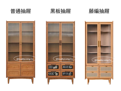 日式實木書櫃展示櫃