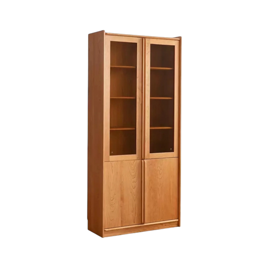 日式實木書櫃展示櫃